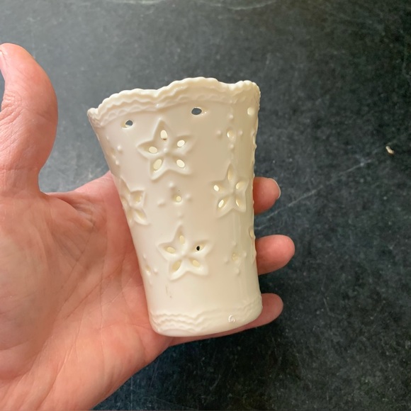 SKYE MCGHIE | Cream Lace Pattern | Votive Candle Holder - Picture 3 of 8